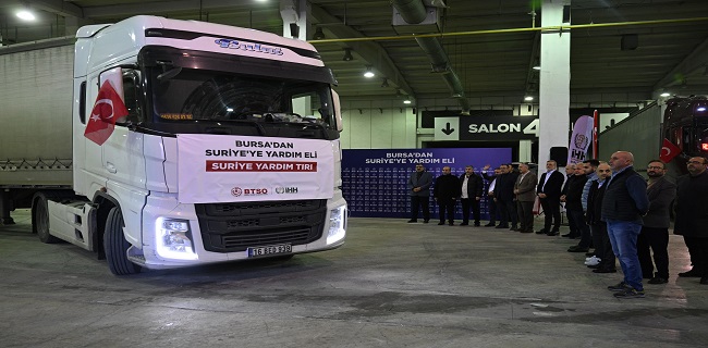 Bursadan Suriyeye Yardım ve Kardeşlik Eli